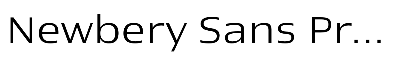 Newbery Sans Pro Xp Light